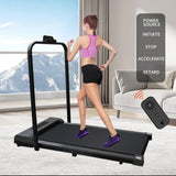 Electric Treadmill Walking Pad Under Desk Home Gym Fitness Grey/Black - AUPK