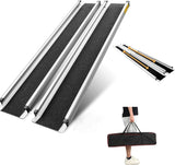 Portable Wheelchair Ramp for Stairs Folding Wheelchair Ramp Doorway Threshold Ramps for Wheelchairs - AUPK