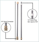 16 Inch Pressure Washer Surface Cleaner  1/4 Quick Connector with Wheel - AUPK