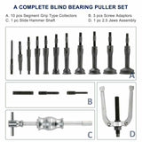 16 PC Bearing Extractor Set Inner Internal Blind Remover Bushes Puller - AUPK