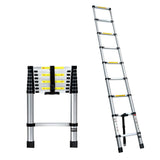 2m or 2.6m,3.2m 3.8m  Telescopic Aluminium Ladder Alloy Extension Extendable Steps Multi Adjustable - AUPK