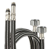 Mixer Tap Hose connector 60 cm Stainless Steel - AUPK