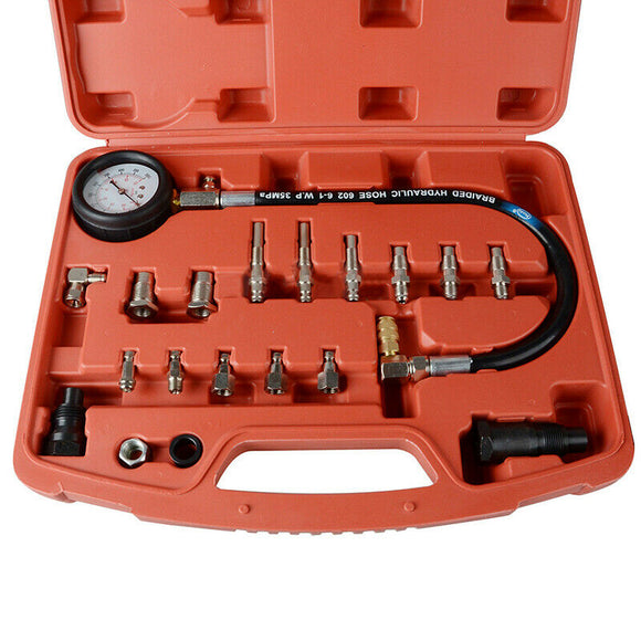 20pcs Car Diesel Engine Compression Automotive Compressor Tester Kit Tool Set - AUPK
