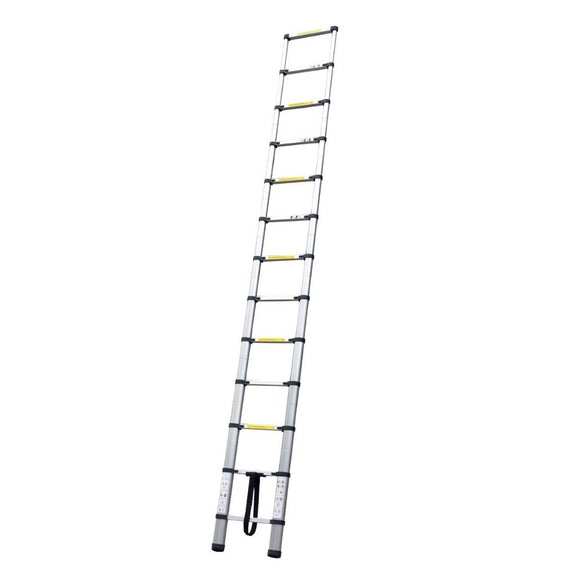 3.8  m Telescopic Aluminium Ladder Alloy Extension Extendable Steps Multi Adjustable - AUPK