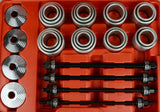 36 pcs Bush Removal Bushing Bearings Seals Press Pull Sleeve Tool Kit Set - AUPK