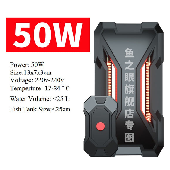 Heater (50W,100W,200W) for Fish Tank PTC Aquarium Submersible  Auto Thermostat - AUPK