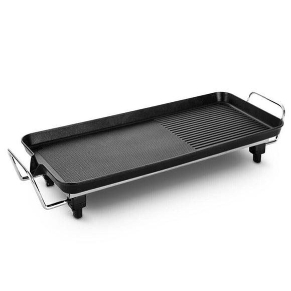 Electric BBQ Grill Teppanyaki Tough Non-Stick Surface Hot Plate 68cm - AUPK
