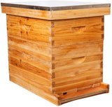 Bee Hive Kits 20 Frame  Langstroth Bee House with 10 Deep and 10 Medium hive Boxs,Dipped in 100% Beeswax 2 Layer - AUPK
