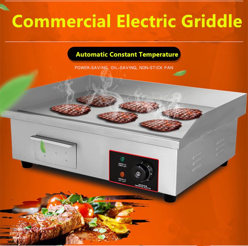 Flat Top Grill Electric 1800W Electric Griddle Grill – Portable Flat ...