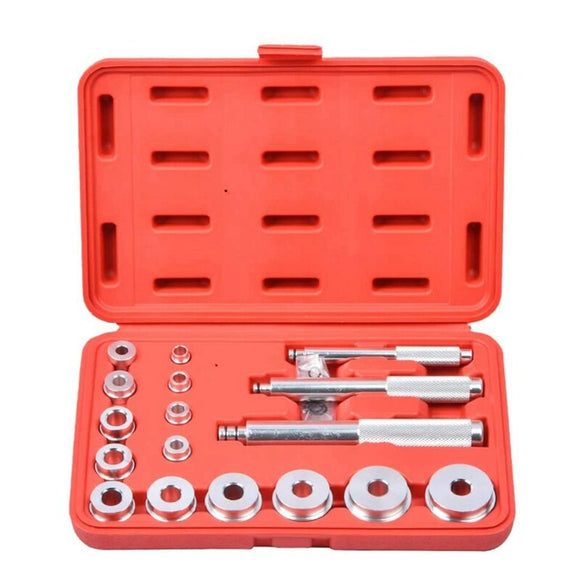 17pcs Wheel Bearing Race Seal Bushing Driver Removal Tool Kit Aluminium - AUPK