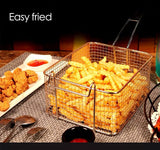 10L Electric Deep Fryer Single Tanks Chicken Fryer French Frying Machine 2500W - AUPK