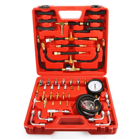 Fuel Injection Gauge Pressure Tester Test Kit Car System Pump Tool Set - AUPK