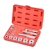 17pcs Wheel Bearing Race Seal Bushing Driver Removal Tool Kit Aluminium - AUPK