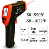 Digital Infrared Thermometer Gun IR Industrial Temperature Gun - AUPK