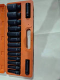 15pc 1/2" inch Drive Deep Impact Metric Socket Set Air Garage Sockets 10-32mm - AUPK