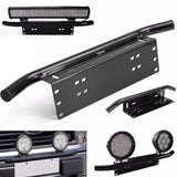 Number Plate Bullbar Frame Mounting Bracket Mount Light Bar Antenna UHF Holder - AUPK