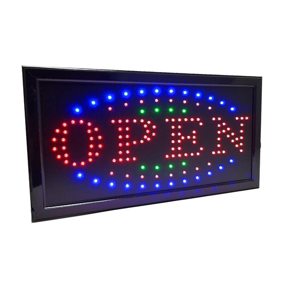 Open business sign super bright LED shop OPEN advertising sign light  48x25 CM - AUPK