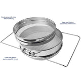 Honey Strainer Filter Stainless Steel Double Sieve - AUPK