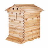 Wooden Beekeeping Beehive House +7PCS Upgraded Auto Honey Bee comb Hive Frame - AUPK