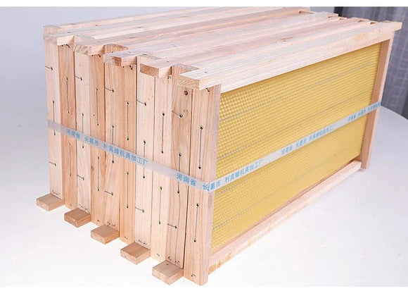 Beehive Frames with Wax Foundation 2 x10 pcs (Total 20 pcs) - AUPK