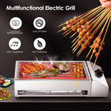 Stainless Steel Smokeless BBQ Grill Countertop Barbecue Oven for Indoor & Outdoor - AUPK