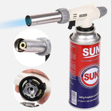 1300° Gas Torch Flame Gun Blowtorch Cooking Soldering Butane AutoIgnition gas-Burner Lighter Heating Welding gas burner flame - AUPK