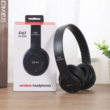 P47 Wireless Headphones Bluetooth 5.0 Kid Earphone Noise Cancelling Over Ear Stereo - AUPK