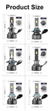 Car LED Headlight 72W 8000LM Globes 2pcs  H1 Lamps - AUPK