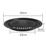 Korean Nonstick BBQ Grill Pan for Stovetop, Barbecue Portable Hot Plate Outdoor - AUPK