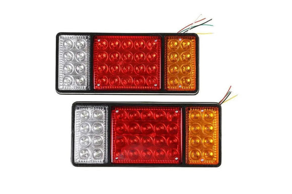 2x 12V 36 LED Ute Rear Trailer Tail Lights Caravan Truck Boat Car Indicator Lamp - AUPK